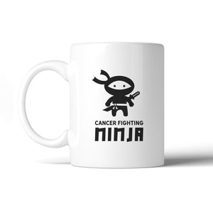 Cancer Fighting Ninja White Mug