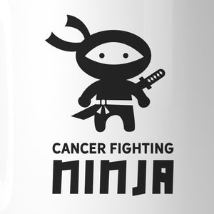 Cancer Fighting Ninja White Mug