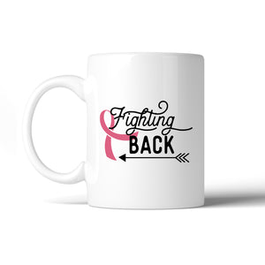 Fighting Back Arrow White Mug