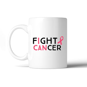 Fight Cancer I Can White Mug