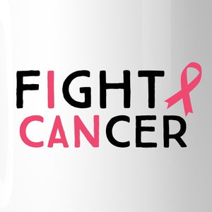 Fight Cancer I Can White Mug