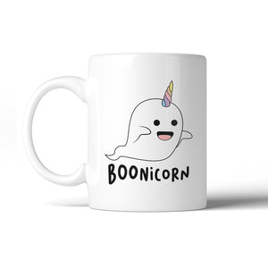 Boonicorn Cute Halloween Ghost Unicorn 11 Oz Ceramic Coffee Mug