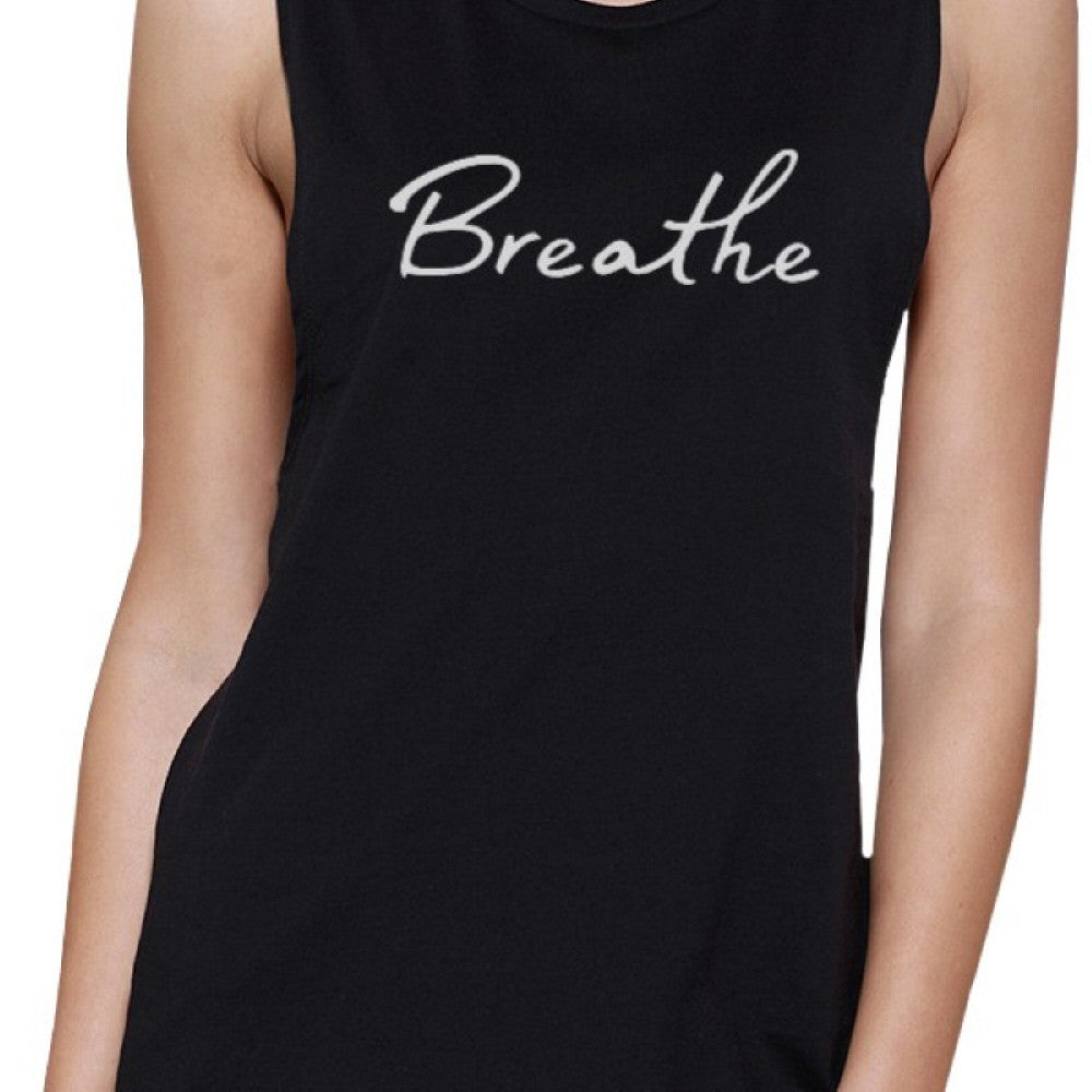 Breath Muscle Tee Work Out Sleeveless Shirt Cute Yoga T-shirt - 365INLOVE