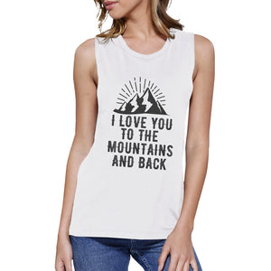 Mountain And Back White Unique Design Tank Top Gift Ideas For Teens - 365INLOVE