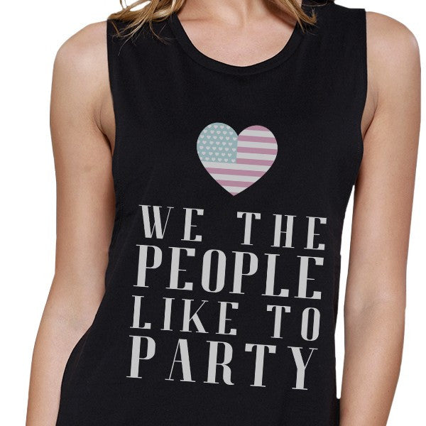 We The People Womens Funny Graphic 4th Of July Muscle Tank Top - 365INLOVE