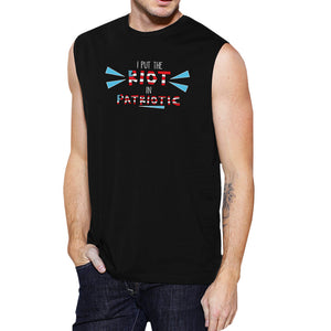 I Put The Riot In Patriotic Mens Black Muscle Top 4th Of July Tanks - 365INLOVE