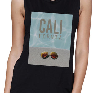 California Pool Sunglass Womens Lightweight Summer Muscle Tank Top - 365INLOVE