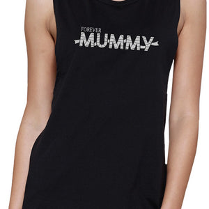 Forever Mummy Womens Black Muscle Top