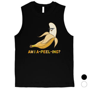 Apeeling Banana Mens Funny Anniversary Gym Muscle Top Gift For Him