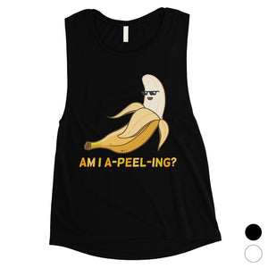 Apeeling Banana Womens Cute Valentine's Day Workout Muscle Top Gift