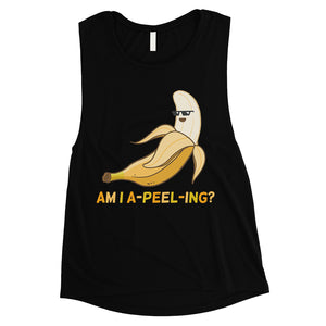 Apeeling Banana Womens Cute Valentine's Day Workout Muscle Top Gift