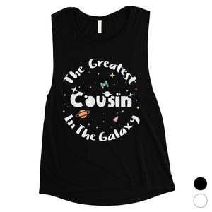The Greatest Cousin Womens Cute Workout Muscle Top Gift For Cousin
