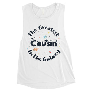 The Greatest Cousin Womens Cute Workout Muscle Top Gift For Cousin