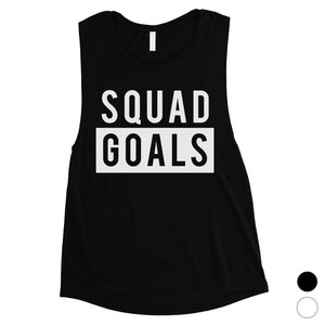 365 Printing Squad Goals Womens Cute Muscle Tank Top For Bachelorette Party Gift