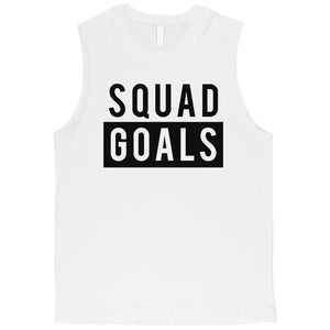 365 Printing Squad Goals Mens Friendship Quote Muscle Shirt For Bachelor Party