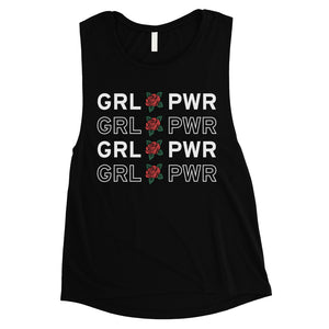 365 Printing Girl Power Womens March Muscle Shirt Motivational Quote Tank Top