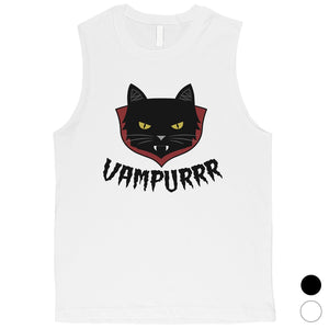 Vampurrr Funny Halloween Costume Cute Mens Muscle Shirt