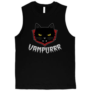 Vampurrr Funny Halloween Costume Cute Mens Muscle Shirt