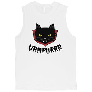 Vampurrr Funny Halloween Costume Cute Mens Muscle Shirt