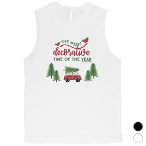 Decorative Christmas Time Mens Muscle Top