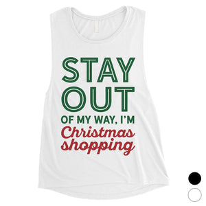 Christmas Shopping Womens Muscle Top