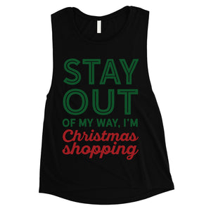 Christmas Shopping Womens Muscle Top