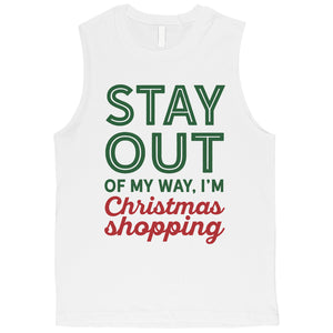 Christmas Shopping Mens Muscle Top