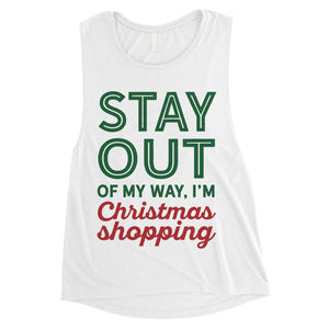 Christmas Shopping Womens Muscle Top