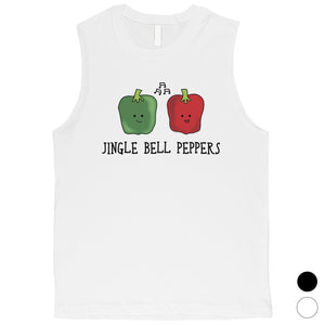 Jingle Bell Peppers Mens Muscle Top