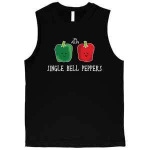 Jingle Bell Peppers Mens Muscle Top