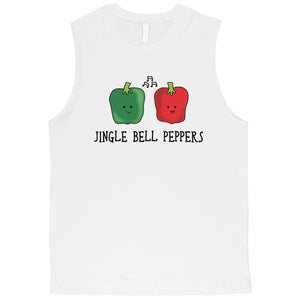 Jingle Bell Peppers Mens Muscle Top