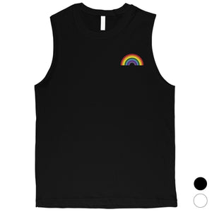 LGBT Rainbow Pocket Mens Muscle Top