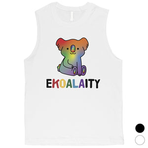 LGBT Ekoalaity Koala Rainbow Mens Muscle Top