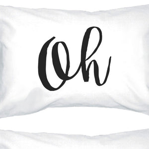 Oh Lovely Letter Printed Unique Graphic Design Standard Pillow Case - 365INLOVE