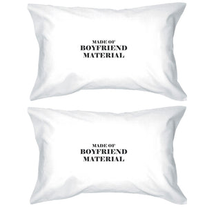 Boyfriend Material 100 Cotton Pillow Case Cute Gift Idea For Couple - 365INLOVE