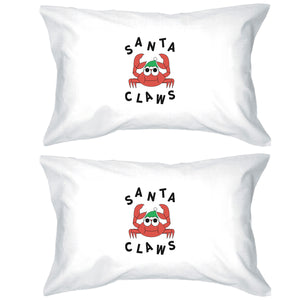 Santa Claws Crab Pillowcases Standard Size Pillow Covers