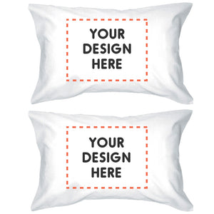 Custom Personalized White Pillowcases