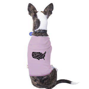 I Love USA Map Pink Pet Shirt For Small Dogs Gifts For Dog Owners - 365INLOVE