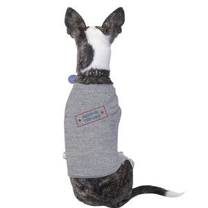 Born In The USA Grey Small Breed Pets T-Shirt For Fourth Of July - 365INLOVE