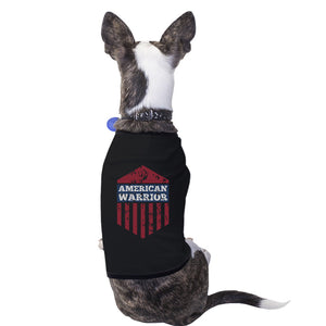 American Warrior Black Pets Tshirt For Small Dogs Cute Gift Ideas - 365INLOVE