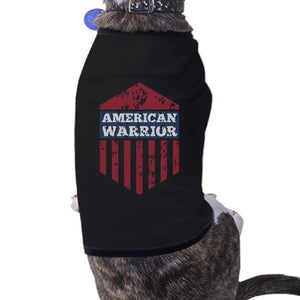 American Warrior Black Pets Tshirt For Small Dogs Cute Gift Ideas - 365INLOVE