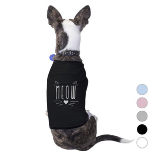 Meow Pet Shirt for Small Dogs