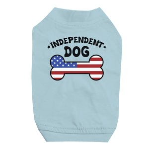 Independent Dog Shirt Cute Small Pet T-Shirt for 4th Of July Outfit