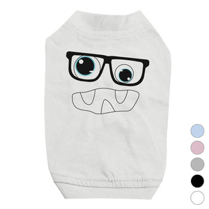 Monster With Glasses Pet Shirt for Small Dogs