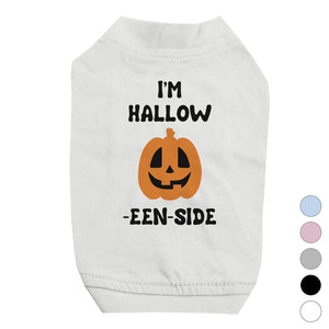 Hollow Inside Pumpkin Pet Shirt for Small Dogs