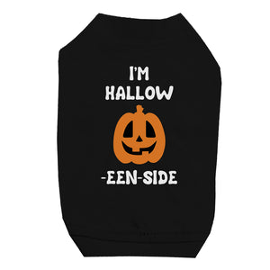 Hollow Inside Pumpkin Pet Shirt for Small Dogs