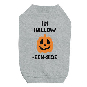 Hollow Inside Pumpkin Pet Shirt for Small Dogs