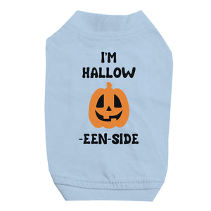 Hollow Inside Pumpkin Pet Shirt for Small Dogs