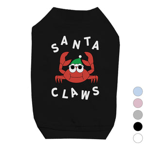 Santa Claws Crab Pet Shirt for Small Dogs