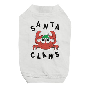 Santa Claws Crab Pet Shirt for Small Dogs